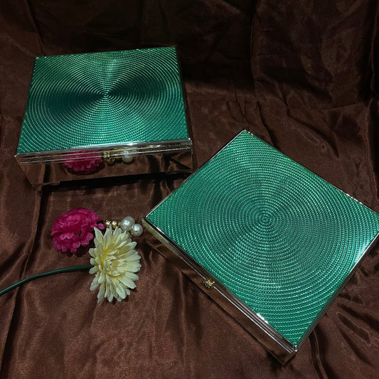 Set of 2 Green dry fruit box