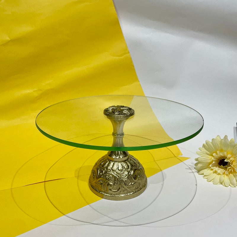 Glass Cake Stand with Base