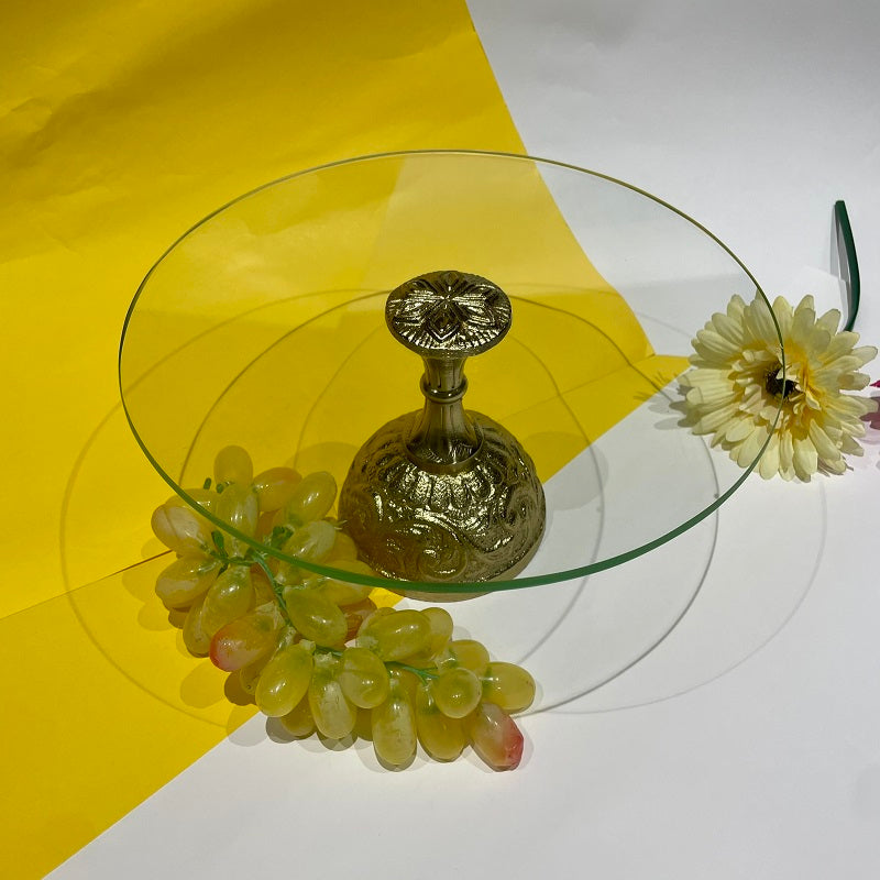 Glass Cake Stand with Base