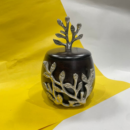 Wooden Barni Oxidised Design