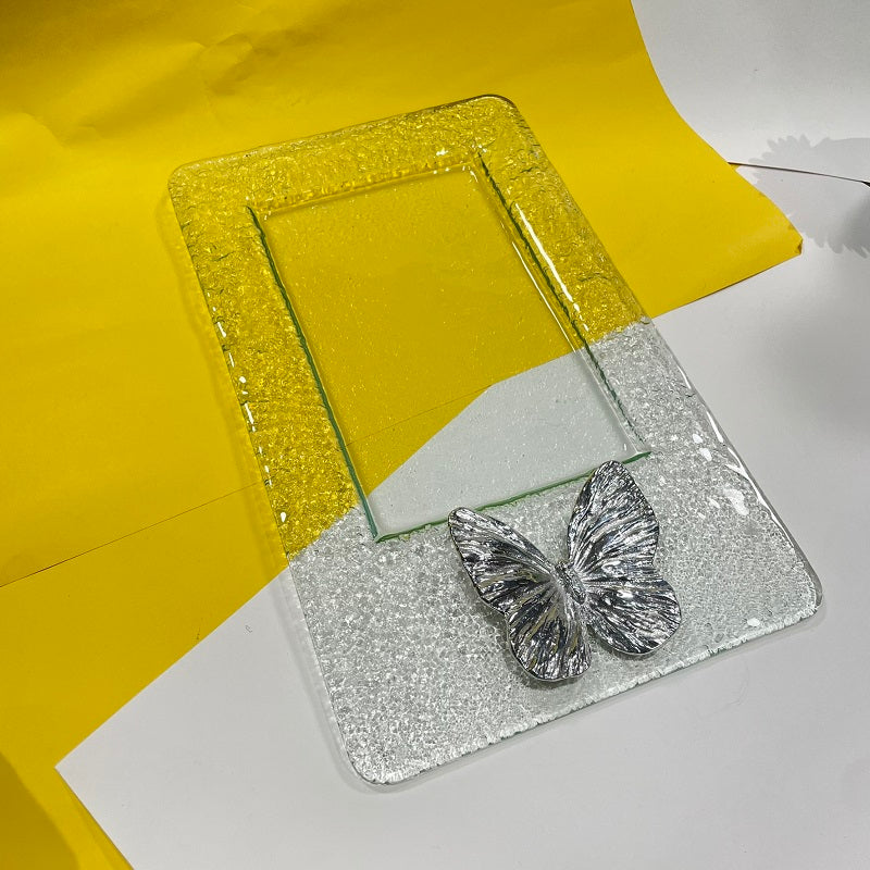 Butterfly rectangle clear texture