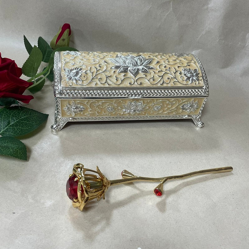 Lotus Jewellery box with flower