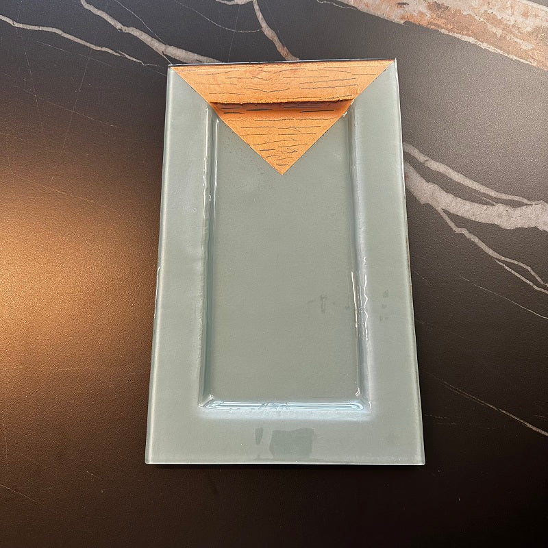 Gray & Copper platter - Set of 4