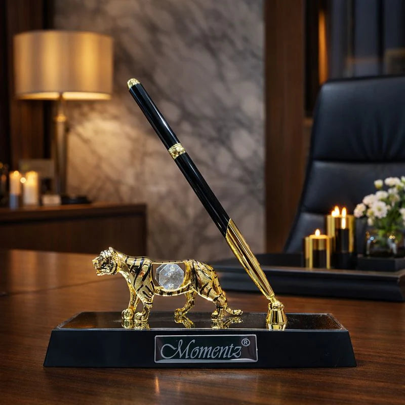 Tiger Swarovski Pen Stand