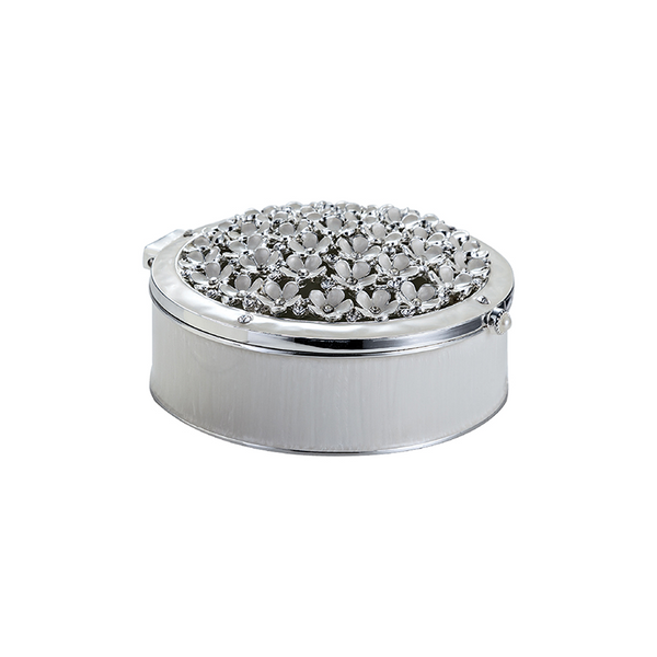 Flowers Round Trinket Box