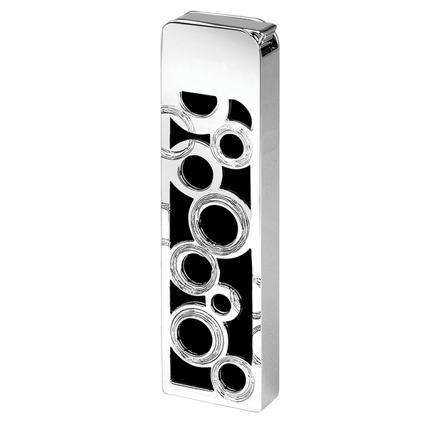 Toothpick Holder Silver & Black