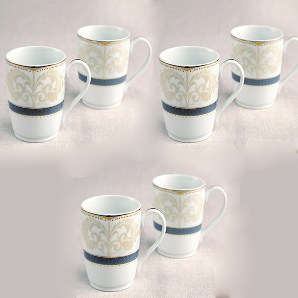 ROYAL FOUNTAIN Coffee Mugs Set of 6