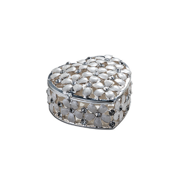 Flowers Heart Trinket Box