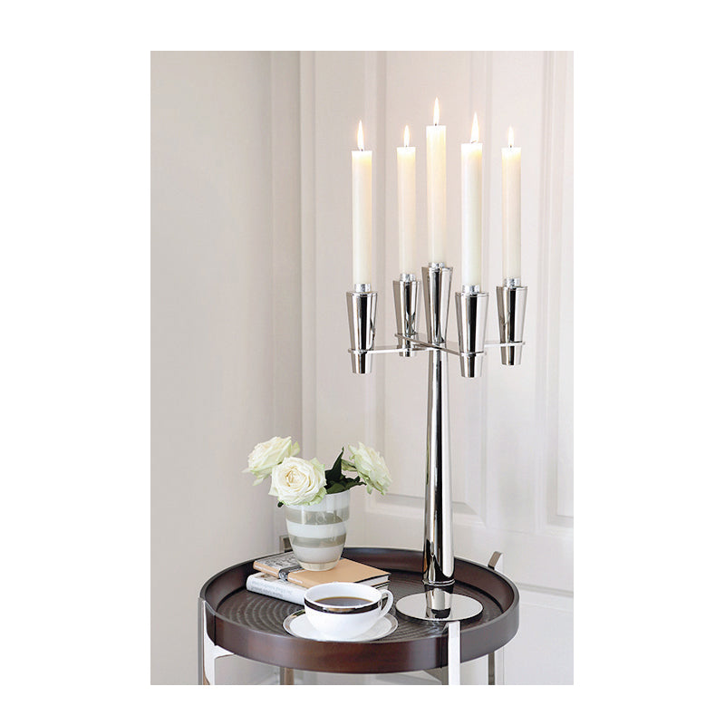 Set of 5 flames candle stand
