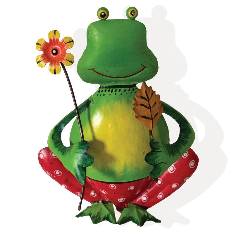 Frog with Flowers