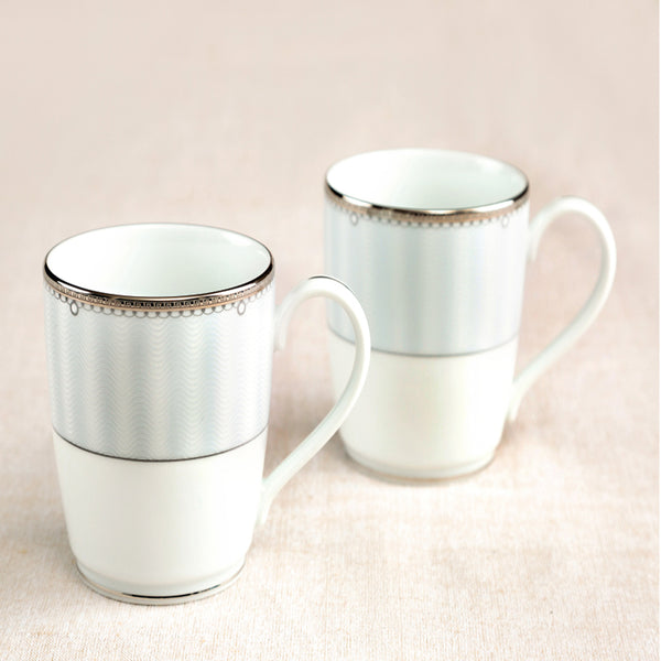MONARCH PLATINUM Milk Mug Set of 2