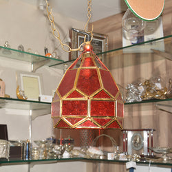 Pendant Lamp Embossed Glass