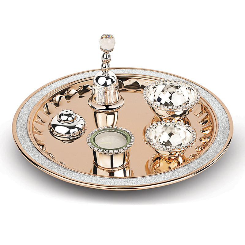 Pooja Thali Rose Gold