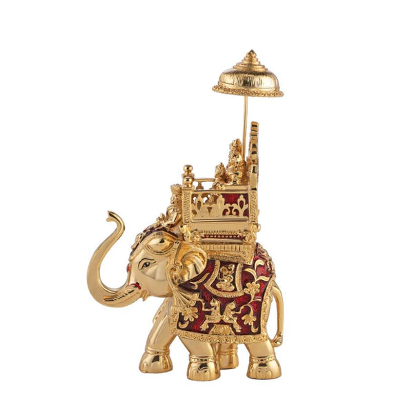 Baraat Elephant Red Gold