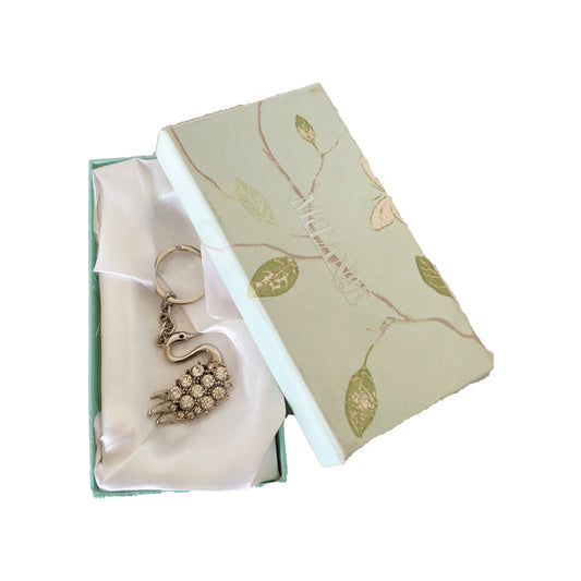 Swan Crystal Keychain