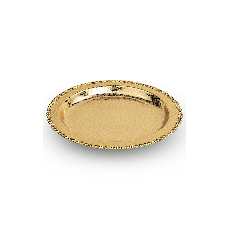Golden Round Tray
