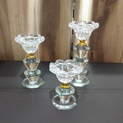 Crystal Candle Set of 3