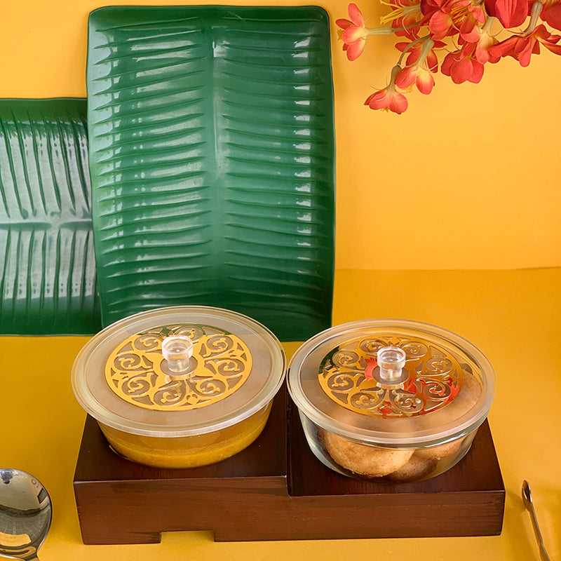 Two Round Bowl Platter