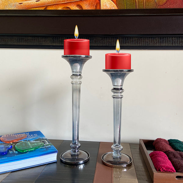 Glass Spiral Candle Stand