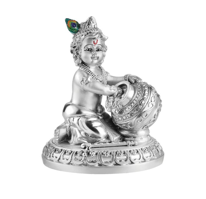 Bal Gopal with makhan- Silver