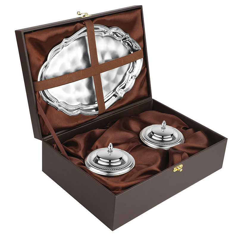 Tray With 2 Sugar Bowls