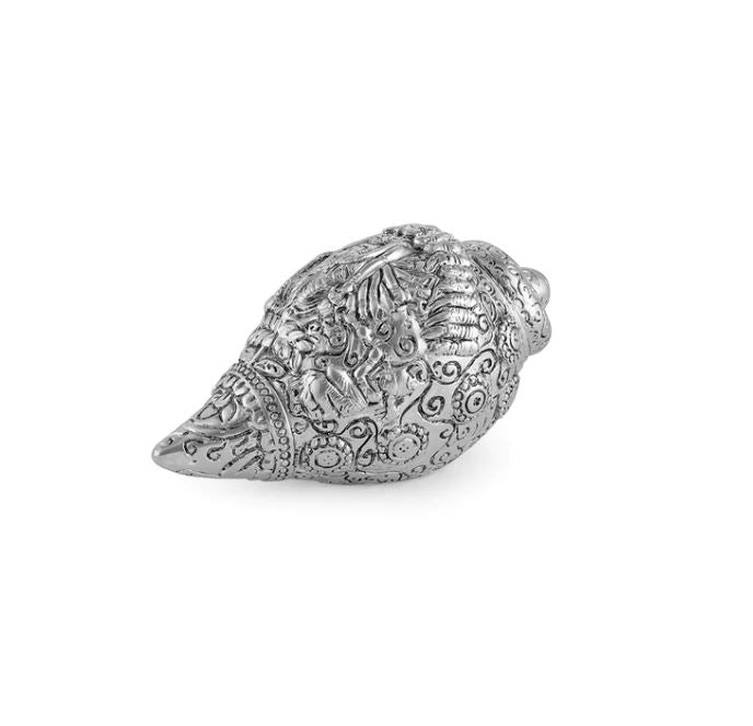 Vishnu shankh Small- Silver