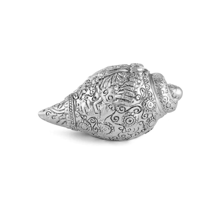 Vishnu shankh Small- Silver
