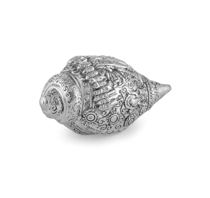 Vishnu shankh Small- Silver