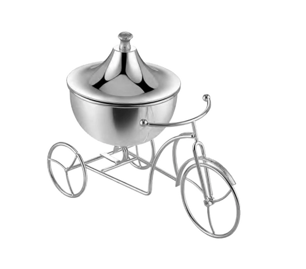 Bicycle With Bowl Silver