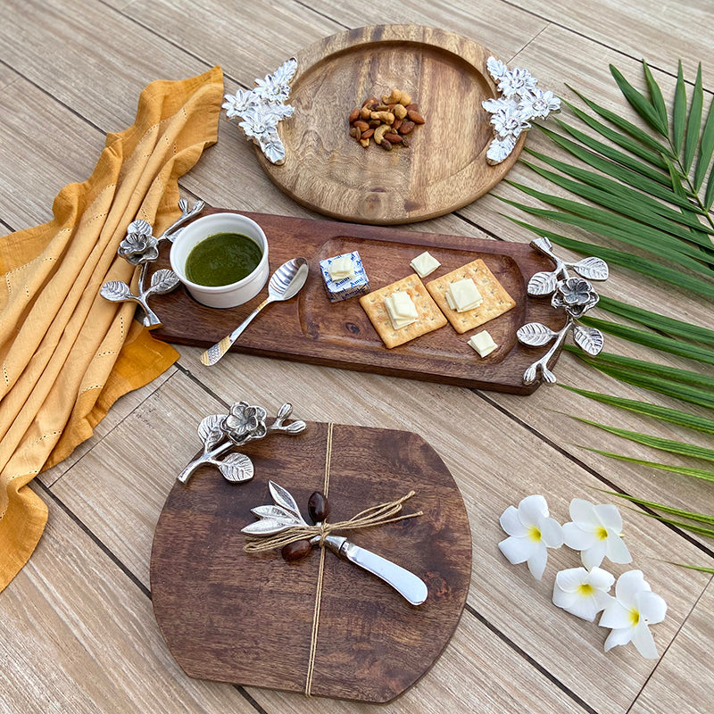 Wooden Platter with Bowl