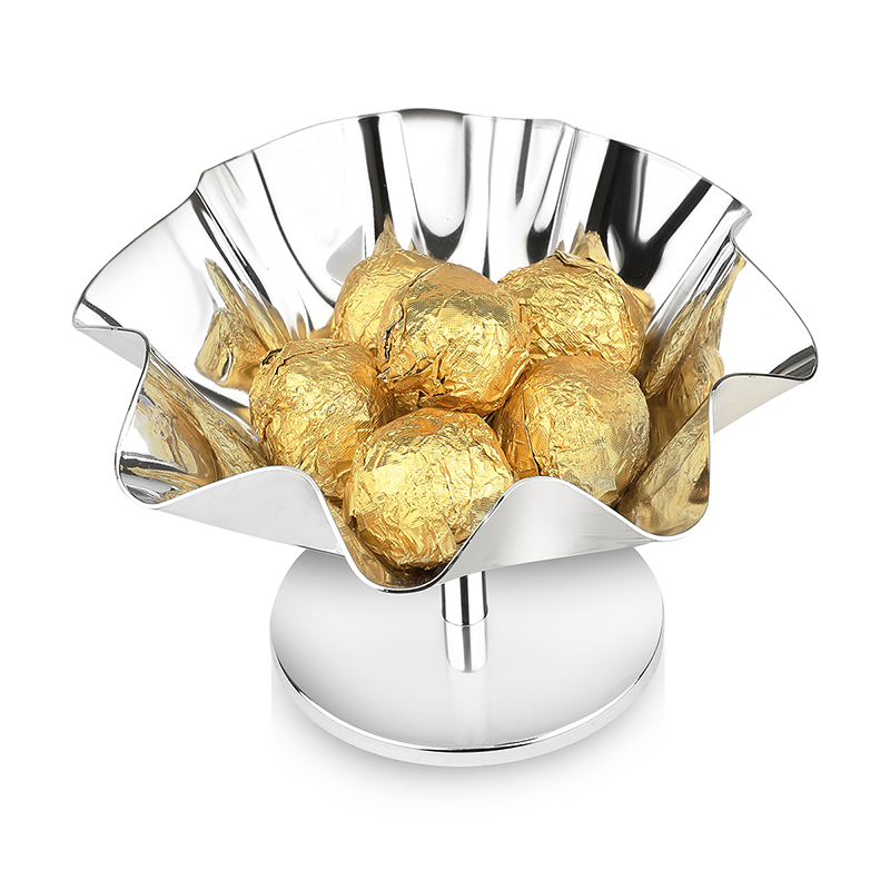 Curve Floral  Bowl with Stand