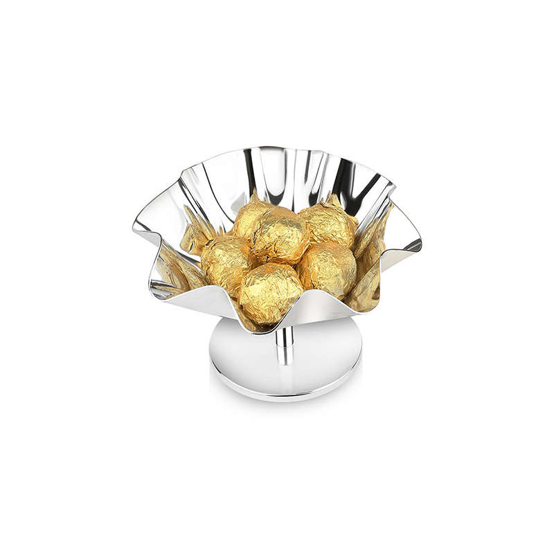 Curve Floral  Bowl with Stand