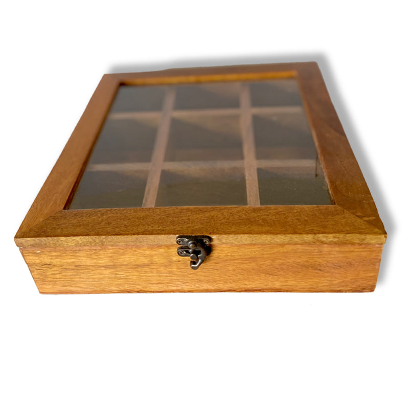 Tea Box With Nine Compartments