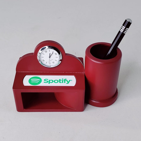 Spotify Desktop with Watch,Mobile stand & Pen