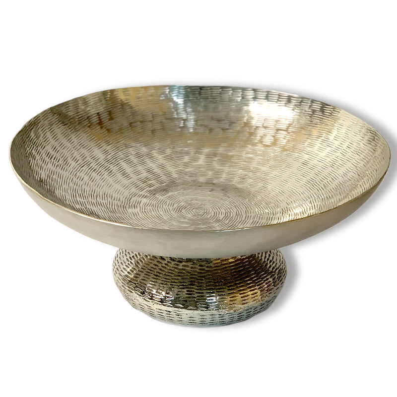 Silver Metal Bowl Large