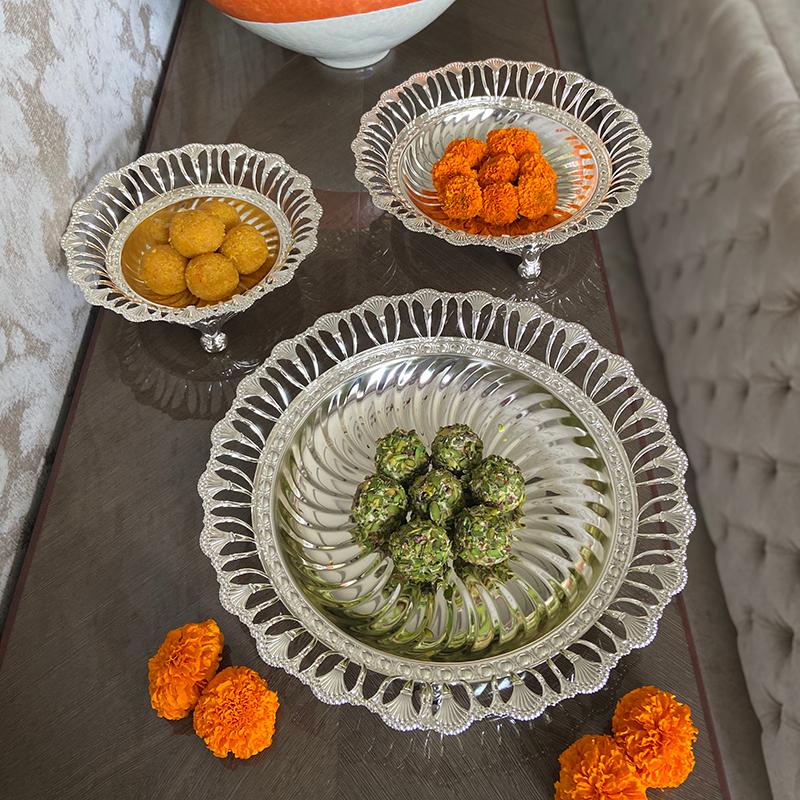 Silver Round Tray