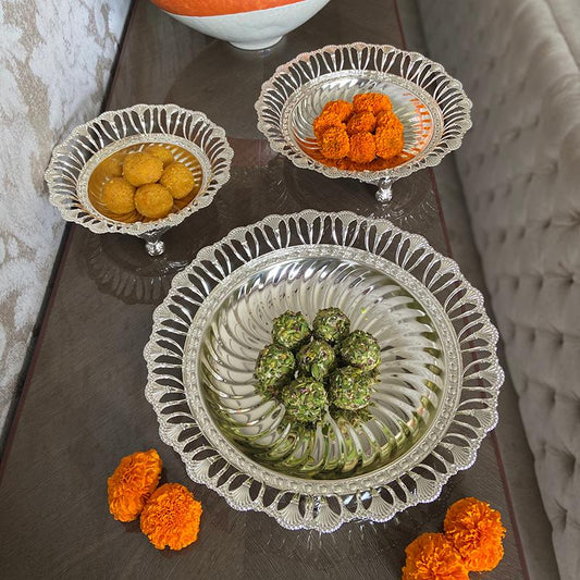 Silver Round Tray